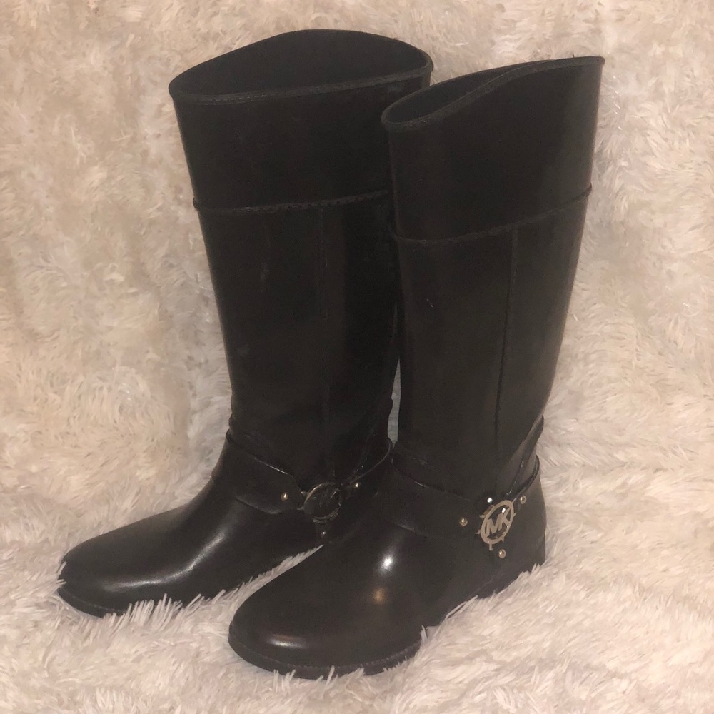 Michael Kors Black Rain Boots